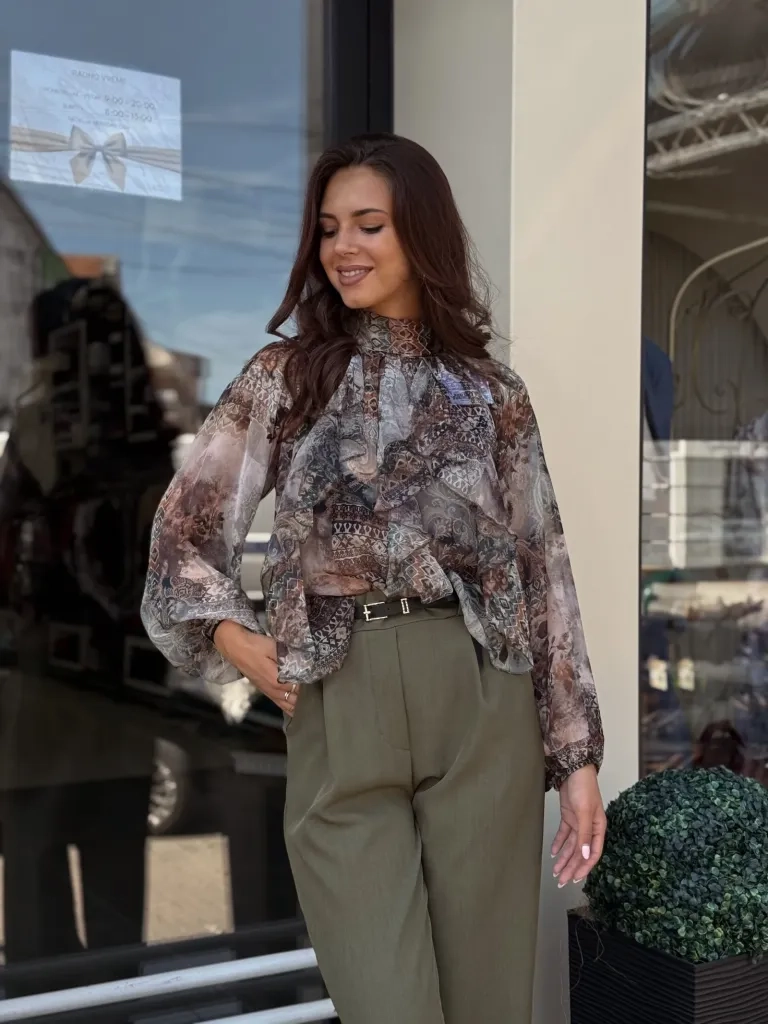 Bluza bež elegantna BH4257-Q40 | Ženska odeća | Bluze