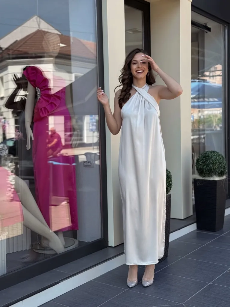 Haljina bež lagana WHF7804