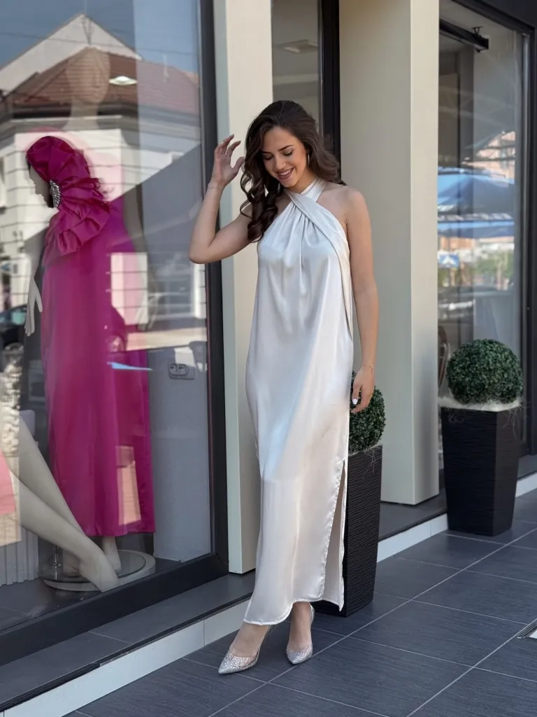 Haljina bež lagana WHF7804